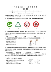 辽宁省鞍山市岫岩县2025～2026学年九年级上学期11月期中考试化学试卷
