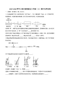 2025-2026学年上海市浦东新区八年级（上）期中化学试卷（含答案）