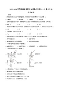 2025-2026学年陕西省咸阳市旬邑县九年级（上）期中化学试卷（含答案）