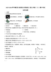 2025-2026学年黑龙江省绥化市望奎县三校九年级（上）期中化学试卷（含答案）
