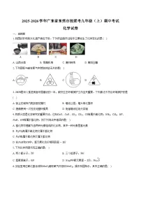 2025-2026学年广东省东莞市校联考九年级（上）期中化学试卷（含答案）