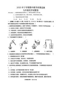 湖南省常德市2025-2026学年九年级上学期期中考试化学试卷