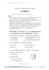 2024-2025学年九年级上学期荔湾区期末考试化学试题（学生版）