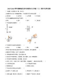 2025-2026学年湖南省长沙市浏阳市九年级（上）期中化学试卷-自定义类型