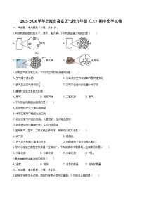 2025-2026学年上海市嘉定区七校九年级（上）期中化学试卷-自定义类型