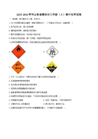 2025-2026学年山东省潍坊市八年级（上）期中化学试卷