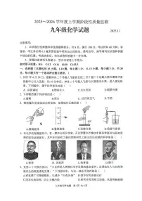 山东省临沂市郯城县2025-2026学年九年级上学期期中考试化学试题