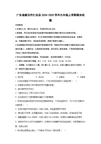 广东省韶关市仁化县2024-2025学年九年级上学期期末化学试题（学生版）