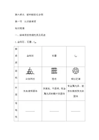 鲁教版（五四学制）（2024）八年级全册（2024）认识碳单质优秀学案设计
