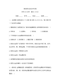 鲁教版（五四学制）（2024）九年级全册（2024）第二节 金属的化学性质优秀课时作业