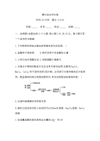 期中综合评价卷（含答案）初中化学鲁教版（五四制）（2024）九年级全一册