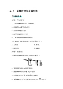 科粤版（2024）九年级下册（2024）金属矿物与金属冶炼精品同步练习题