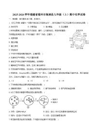 2025-2026学年福建省福州市闽清县九年级（上）期中化学试卷（含答案）