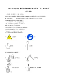 2025-2026学年广东省深圳实验初中部九年级（上）期中化学试卷（含答案）