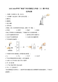 2025-2026学年广东省广州市花都区九年级（上）期中化学试卷（含答案）
