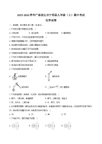 2025-2026学年广西崇左市宁明县九年级（上）期中化学试卷（含答案）
