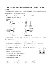 2025-2026学年河南省洛阳市汝阳县九年级（上）期中化学试卷（含答案）
