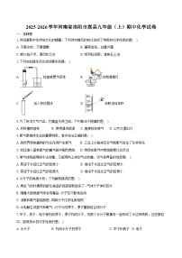 2025-2026学年河南省洛阳市嵩县九年级（上）期中化学试卷（含答案）