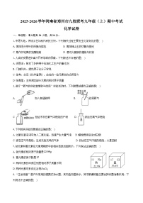 2025-2026学年河南省郑州市九校联考九年级（上）期中化学试卷（含答案）