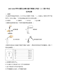 2025-2026学年内蒙古赤峰市翁牛特旗九年级（上）期中化学试卷（含答案）