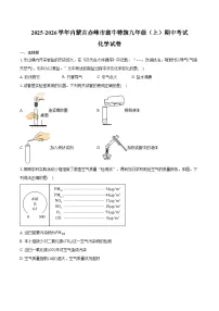 2025-2026学年内蒙古赤峰市翁牛特旗九年级（上）期中化学试卷（含答案）