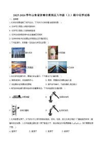 2025-2026学年山东省济南市莱芜区八年级（上）期中化学试卷（含答案）