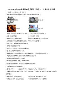 2025-2026学年山东省济南市天桥区九年级（上）期中化学试卷（含答案）
