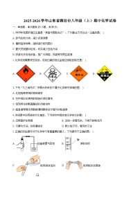 2025-2026学年山东省潍坊市八年级（上）期中化学试卷（含答案）