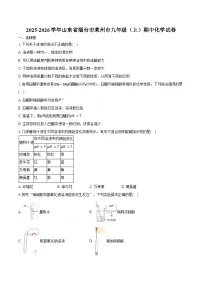 2025-2026学年山东省烟台市莱州市九年级（上）期中化学试卷（五四学制）（含答案）