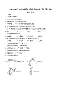 2025-2026学年山东省淄博市张店区八年级（上）期中化学试卷（含答案）
