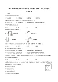 2025-2026学年天津市东丽中学共同体九年级（上）期中化学试卷（含答案）