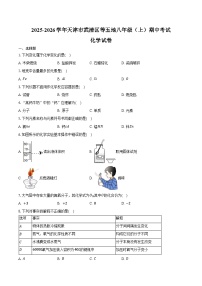 2025-2026学年天津市武清区等五地八年级（上）期中化学试卷（含答案）