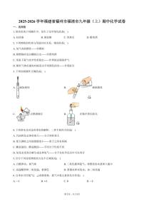 2025-2026学年福建省福州市福清市九年级（上）期中化学试卷（含答案）
