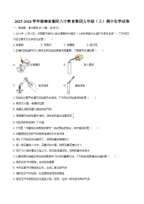 2025-2026学年湖南省衡阳八中教育集团九年级（上）期中化学试卷-自定义类型