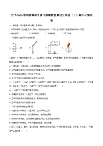 2025-2026学年湖南省长沙市周南教育集团九年级（上）期中化学试卷-自定义类型