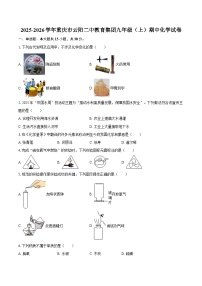 2025-2026学年重庆市云阳二中教育集团九年级（上）期中化学试卷-自定义类型