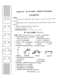 陕西省安康市汉阴县2024-2025学年九年级上学期1月期末考试化学试题