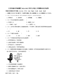江苏省泰州市姜堰区2024-2025学年九年级上学期期末考试化学试卷
