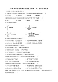 2025-2026学年河南省许昌市九年级（上）期中化学试卷-自定义类型 (1)