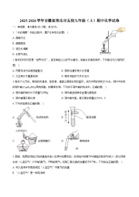 2025-2026学年安徽省淮北市五校九年级（上）期中化学试卷（含答案）