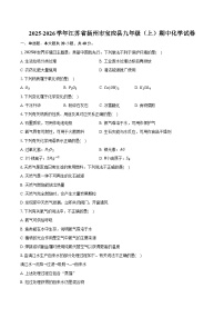 2025-2026学年江苏省扬州市宝应县九年级（上）期中化学试卷（含答案）