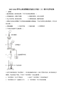 2025-2026学年山东省聊城市冠县九年级（上）期中化学试卷（含答案）