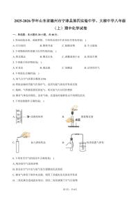 2025-2026学年山东省德州市宁津县第四实验中学、大柳中学八年级（上）期中化学试卷（含答案）