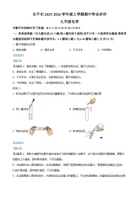 江西省景德镇市乐平市2025-2026学年九年级上学期期中考试化学试卷（有答案和解析）