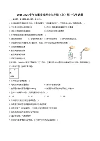 2025-2026学年安徽省池州市九年级（上）期中化学试卷（含答案）