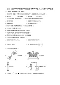2025-2026学年广东省广州市执信中学八年级（上）期中化学试卷（含答案）