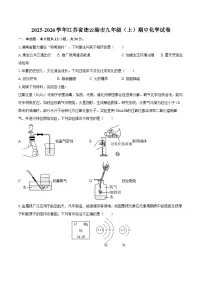 2025-2026学年江苏省连云港市九年级（上）期中化学试卷-自定义类型
