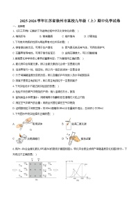 2025-2026学年江苏省徐州市某校九年级（上）期中化学试卷（含答案）