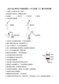 2025-2026学年辽宁省沈阳四十三中九年级（上）期中化学试卷（含答案）