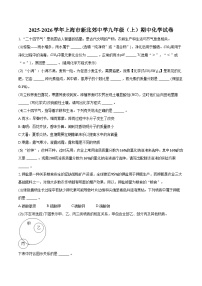 2025-2026学年上海市新北郊中学九年级（上）期中化学试卷（含答案）
